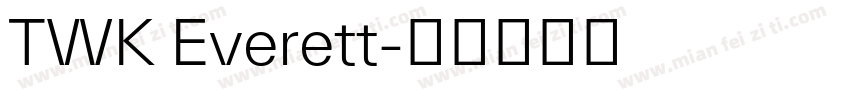 TWK Everett字体转换